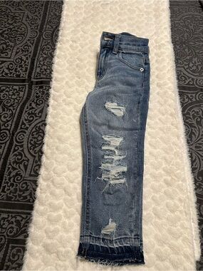 Justice Girls Distressed Blue Jeans